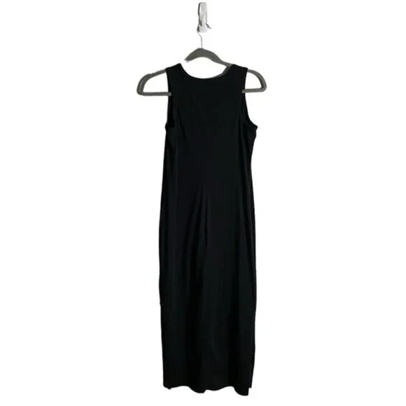 Roots Women's Black Sleeveless Maxi Shirt Dress - Picture 9 of 9